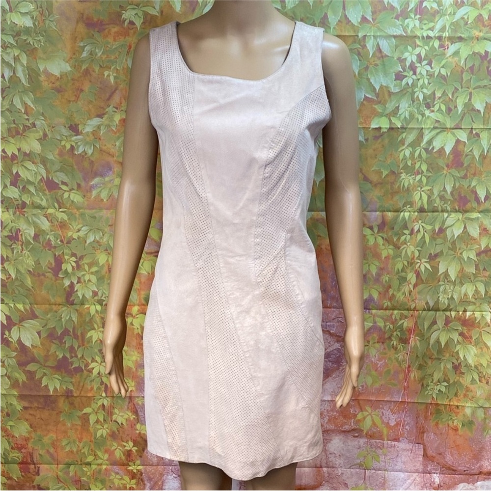 Erez Levy Vintage Suede Sheath‎ Dress